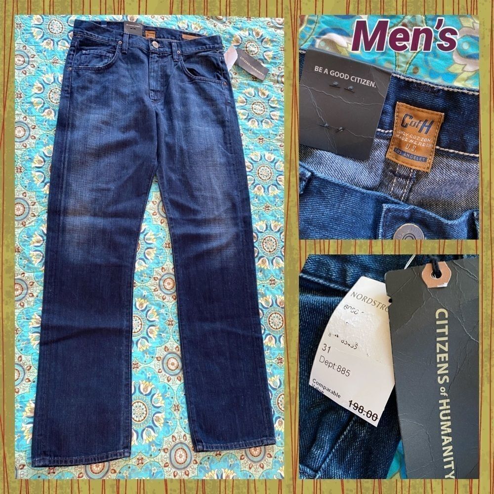 NWT men’s citizens of humanity jeans size 31” perfect Fraser